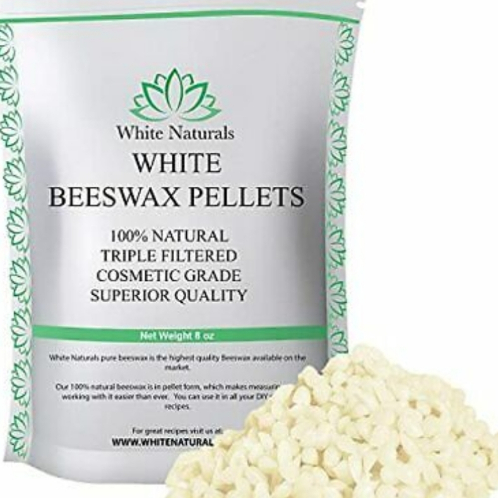 1lb White naturals bees wax pellets